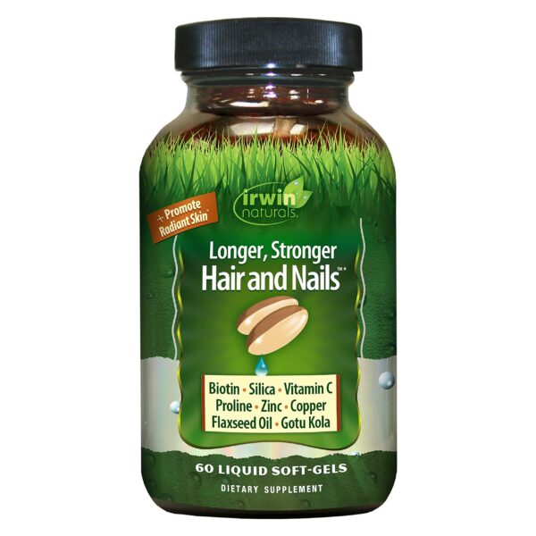 Irwin Naturals cápsulas para cabello y uñas 60 unidades
