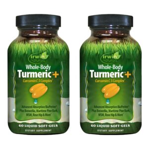 Version 1.0.0 Cápsulas líquidas Irwin Naturals Whole Body Cúrcuma y Curcumina