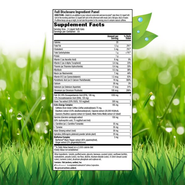 Detalle de ingredientes en envase Irwin Naturals