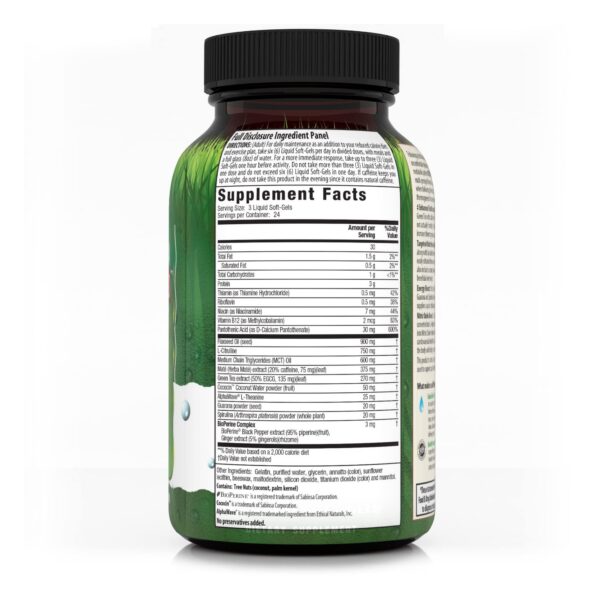 Caja del producto Irwin Naturals Keto-Karma 72 sgels