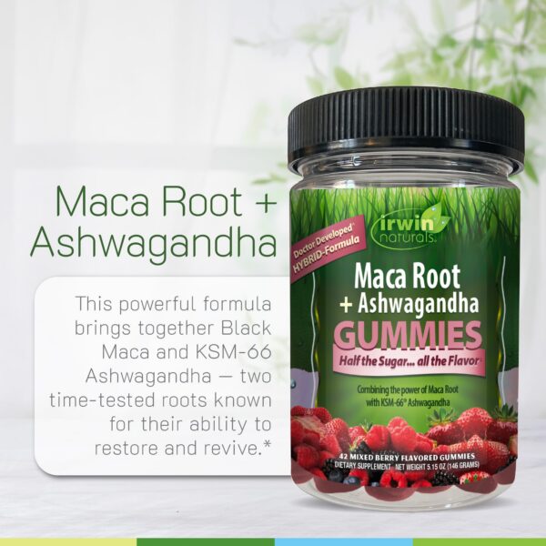 Gomitas Maca Ashwagandha – envase y etiqueta