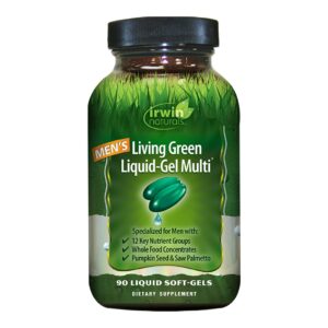 Irwin Naturals Men's Living Green Multi en líquido-gel