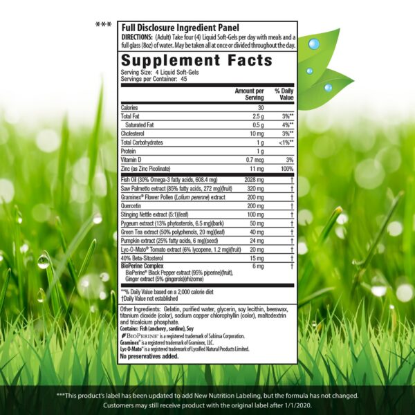 Irwin Naturals Prosta-Strong envase frontal suplemento próstata