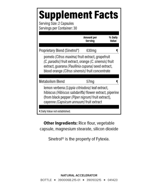 Frente de Isagenix Natural Accelerator