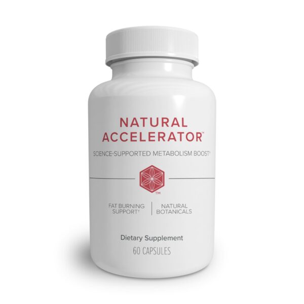 Frasco Isagenix Natural Accelerator con etiqueta