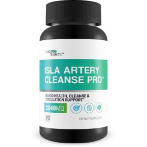 Version 1.0.0 Isla Artery Cleanse Pro suplemento salud cardiovascular botella frontal