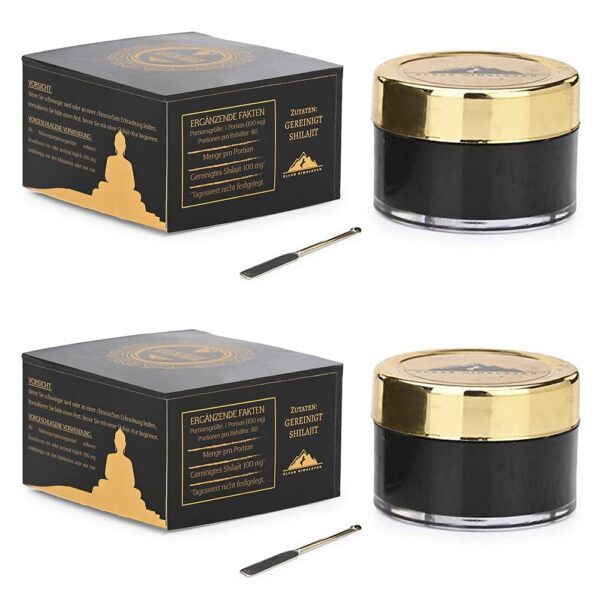 ISOP Shilajit Himalaya resina frasco y etiqueta