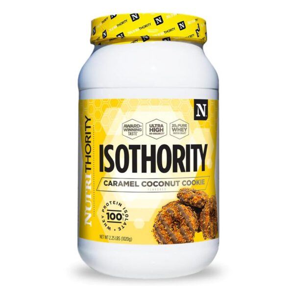 Version 1.0.0 Frente del envase Isothority Whey Protein Isolate