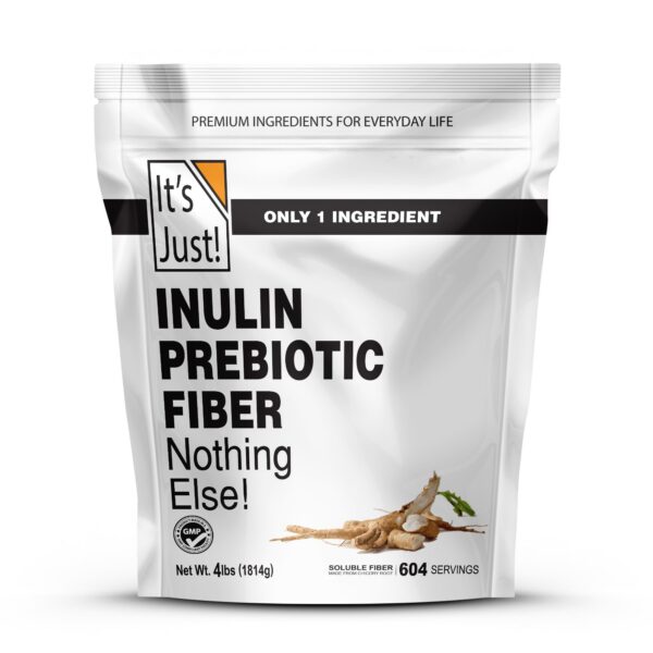 Paquete de polvo de inulina prebiótica It's Just! 4lb