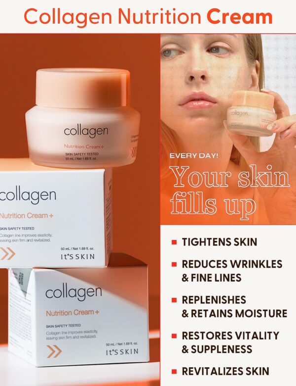 It's Skin Collagen Nutrition Cream+ 50 ml label close-up
