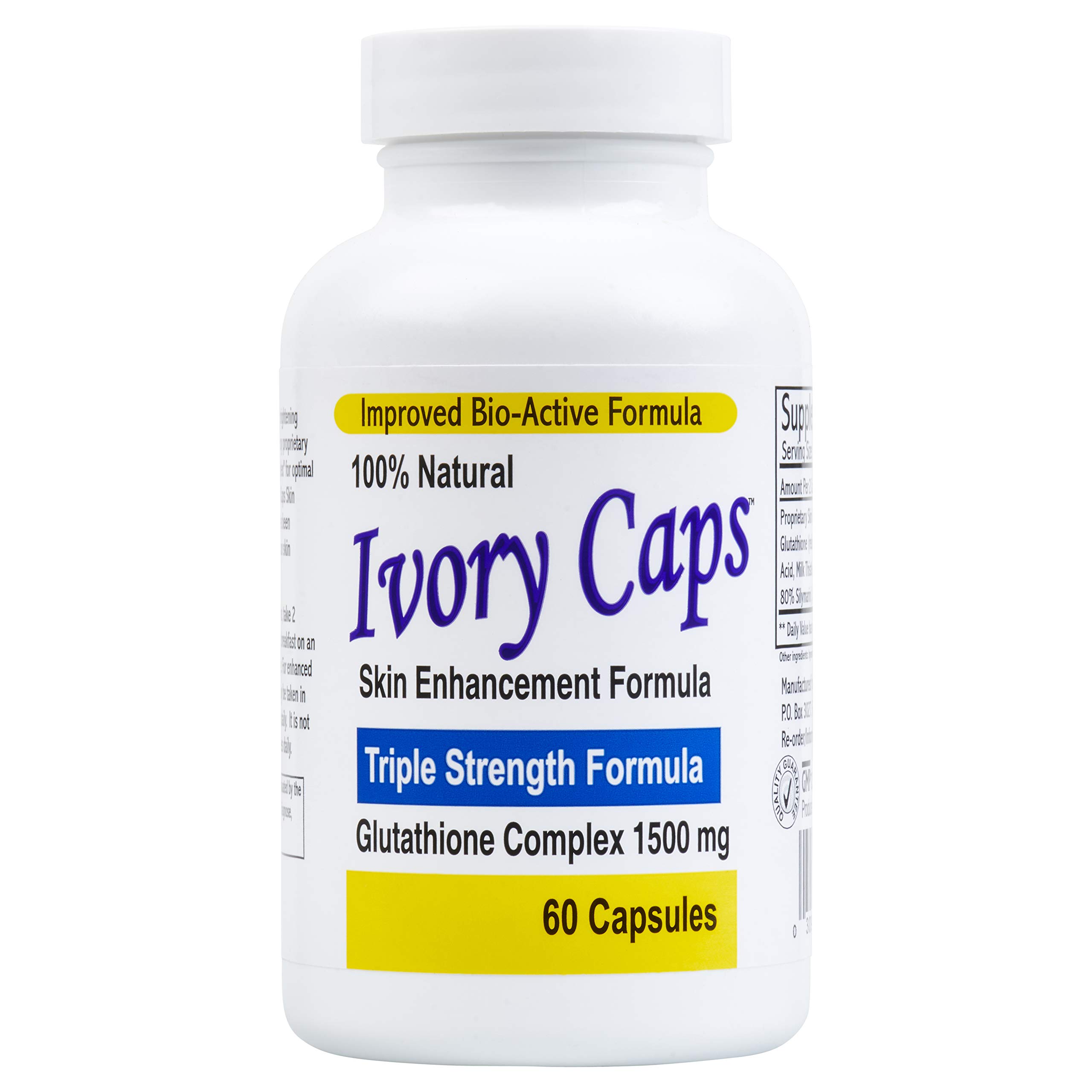 Ivory Caps Glutathione, 1500 mg