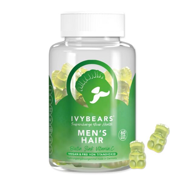 Gomitas IvyBears para cabello de hombres frasco