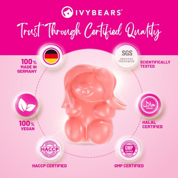 Version 1.0.0 Suplemento IvyBears vitaminas para belleza de cabello, piel y uñas