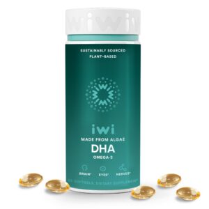 Version 1.0.0 Iwi DHA Omega-3 Softgels frasco
