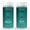 Iwi Omega-3 y Brain Omega-3 Bundle frasco frontal