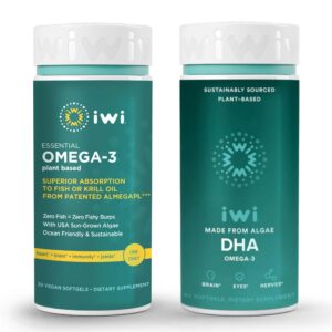 Version 1.0.0 Frontal de Iwi Omega-3 Essential y DHA Bundle