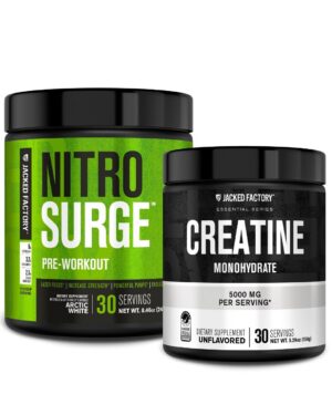 Jacked Factory Nitrosurge polvo pre entrenamiento blanco ártico