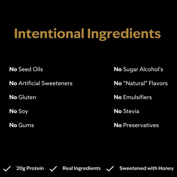 Detalle de las barras de proteina Jacob Bar