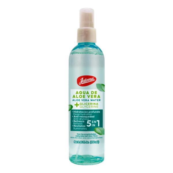 Agua de Aloe Vera Jaloma 250 ml botella hidratante piel