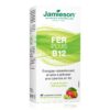 Etiqueta Jamieson hierro B12 tabletas masticables