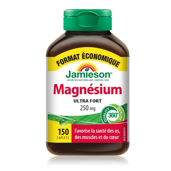 Jamieson Magnesium 250 mg envase vista lateral
