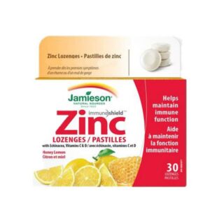 Jamieson pastillas de zinc miel limón 30 pastillas