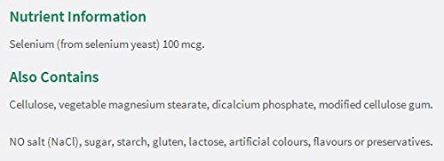Etiqueta Jamieson Selenium Yeast