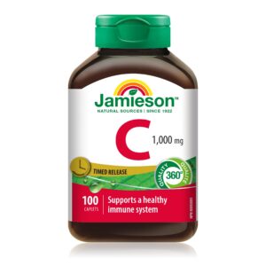 Jamieson Vitamina C 1000 mg frasco 100 cápsulas liberación prolongada