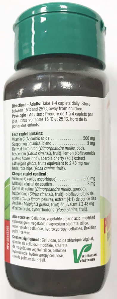 Etiqueta de Jamieson Vitamina C