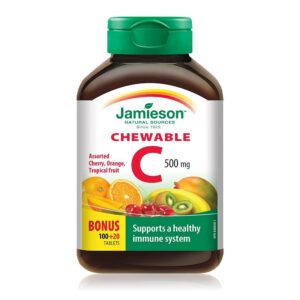 Jamieson Vitamina C sabor fruta mixta 120 tabletas