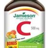 Tabletas masticables Jamieson Vitamina C sabor naranja
