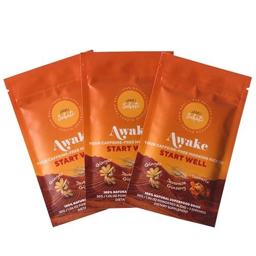 Paquete de sobres JAMUSEHATI Awake mezcla superalimentos naturales