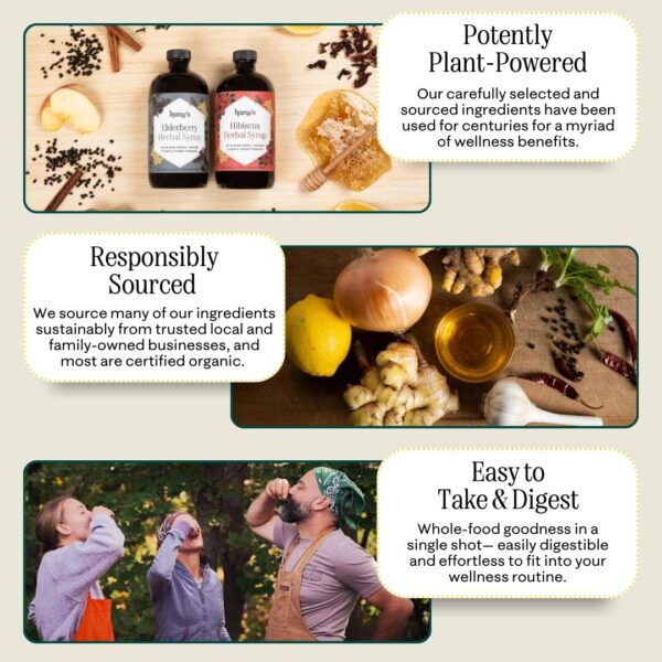 Jarabe artesanal natural Hany's Harvest para uso diario