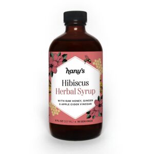 Version 1.0.0 Jarabe herbal hibisco jengibre Hany's Harvest 8 oz