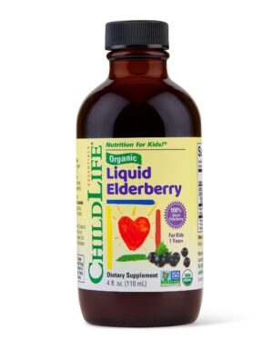 Jarabe líquido de sauco orgánico Childlife de 120 ml