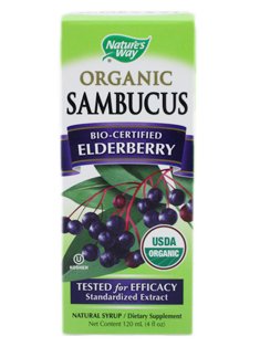Jarabe orgánico extracto saúco Nature’s Way 4 fl oz