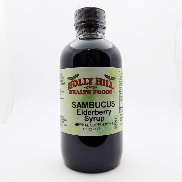 Jarabe Sambucus Holly Hill frasco 120 ml apoyo inmunológico sin alcohol