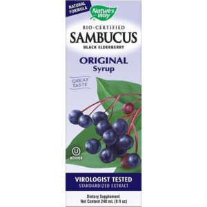 Jarabe Sambucus original Natures Way 8 oz frasco