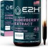 Jarabe de saúco E2H suplemento antioxidante potente 2 oz