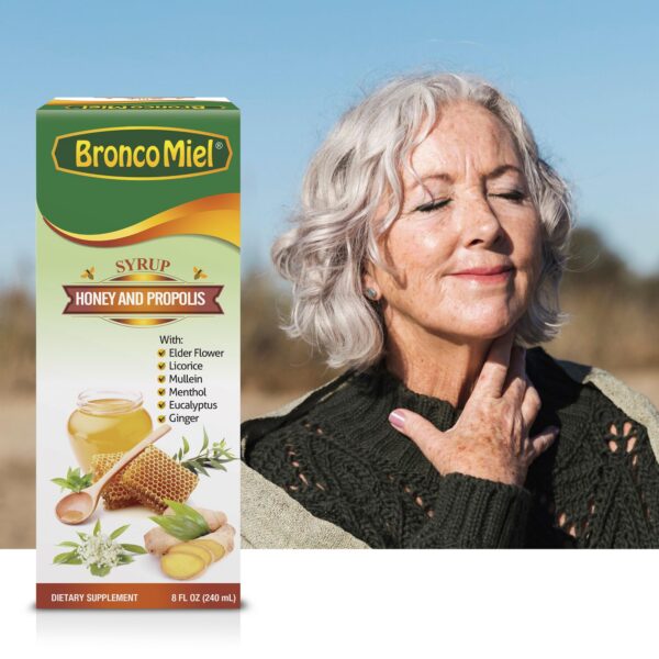 Jarabe tos y garganta BRONCOMIEL con miel propóleos y mentol