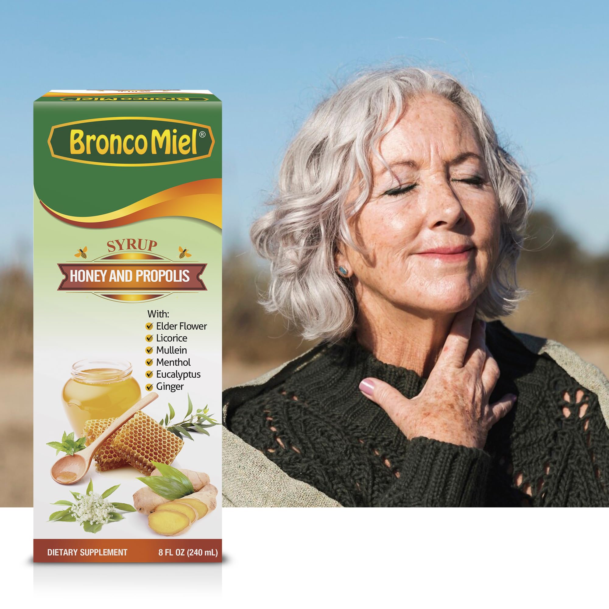 BRONCOMIEL jarabe miel y propóleos con hierbas para salud respiratoria ...