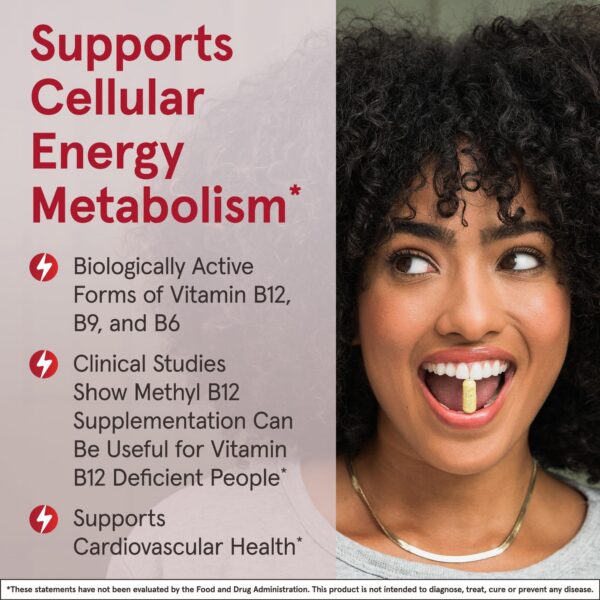 Suplemento Metil B12 y P-5-P para metabolismo energético celular