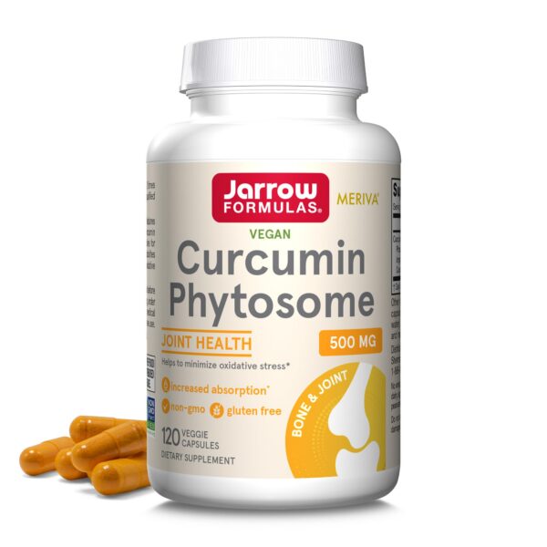 Jarrow curcumina fitosoma 500 mg frasco con 120 cápsulas vegetales