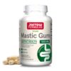Frasco de cápsulas vegetales Jarrow Formulas Mastic Gum para salud gastrointestinal