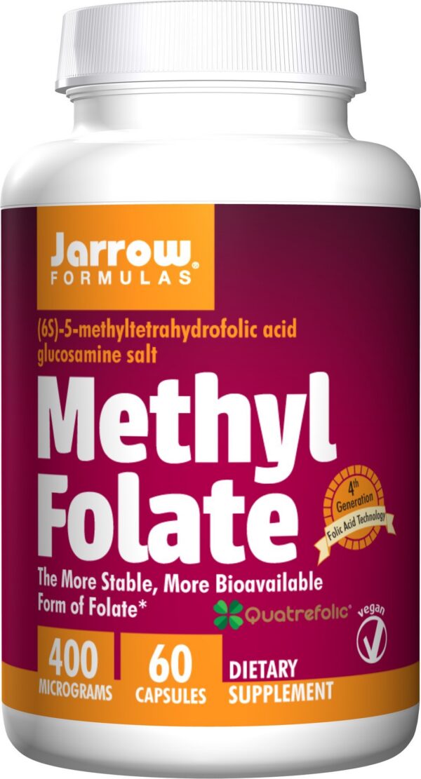 Jarrow Formulas metil folato suplemento vitamínico 400 mcg