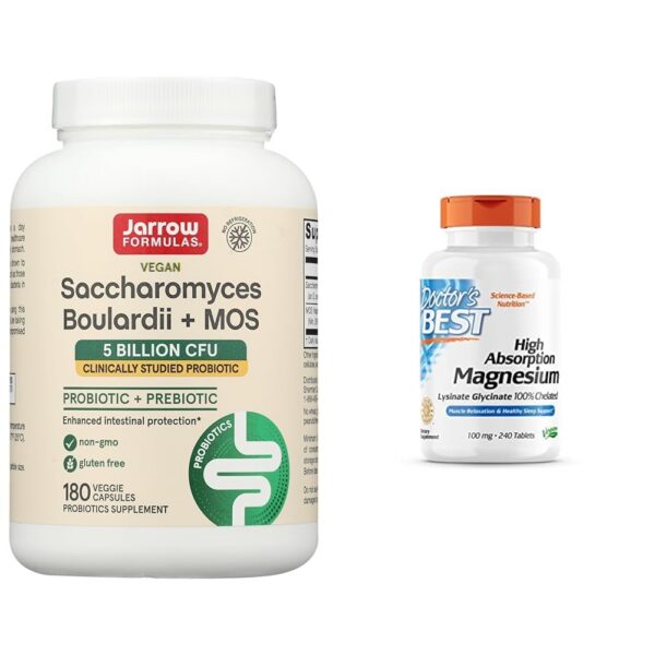 Jarrow Formulas probióticos Saccharomyces Boulardii 180 cápsulas