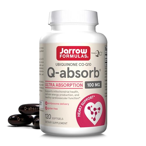 Jarrow Q-absorb Co-Q10 frasco de 120 cápsulas