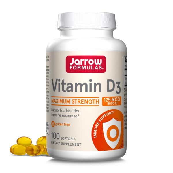 Jarrow formulas vitamina d3 5000 UI cápsulas blandas