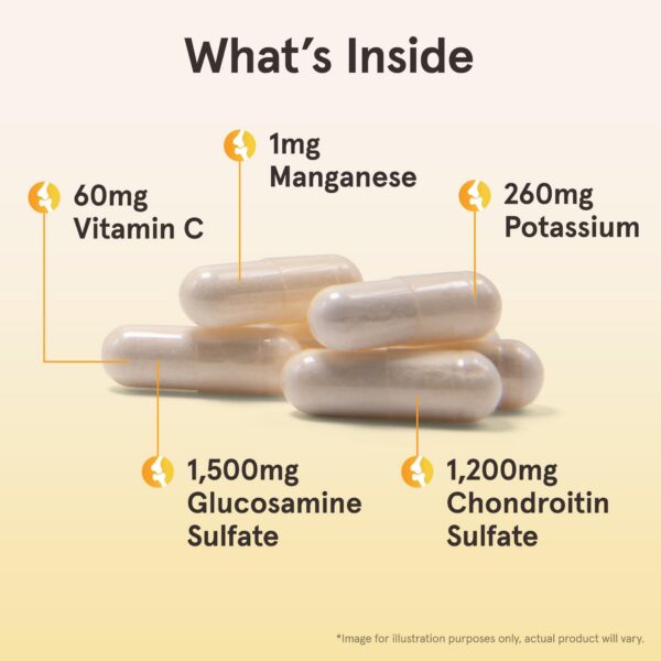 Cápsulas Jarrow Formulas Glucosamina Condroitina