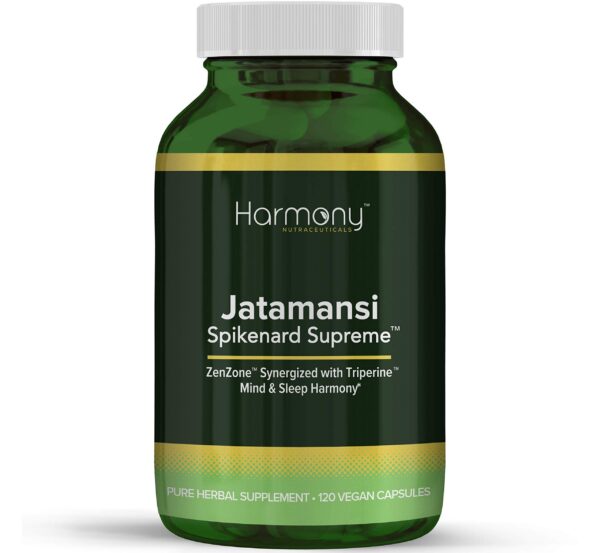Frasco de Jatamansi Supreme 120 cápsulas veganas